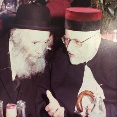Avec Le Grand Rabbin Du Maroc Le Rav Yididia Monsonego
