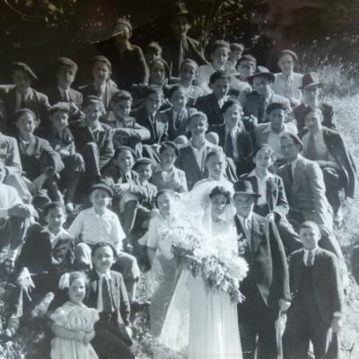 Le Mariage De Rav Chajkin Entoure De Ses Eleves 1946